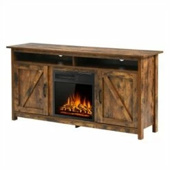 Costway 60'' Industrial Fireplace TV Stand W/18'' 750W/1500W Electric Fireplace -Cheap TV Stands Store unnamed file 6898