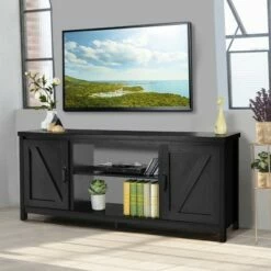 Costway 59'' TV Stand Media Console Center w/ Storage Cabinet for 65'' TV NaturalBlackCoffee 17 Costway 59'' TV Stand Media Console Center w/ Storage Cabinet for 65'' TV NaturalBlackCoffee -Cheap TV Stands Store unnamed file 6911