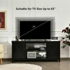 Costway 59'' TV Stand Media Console Center w/ Storage Cabinet for 65'' TV NaturalBlackCoffee 18 Costway 59'' TV Stand Media Console Center w/ Storage Cabinet for 65'' TV NaturalBlackCoffee -Cheap TV Stands Store unnamed file 6912