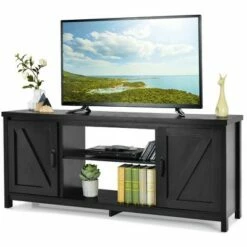 Costway 59'' TV Stand Media Console Center w/ Storage Cabinet for 65'' TV NaturalBlackCoffee 23 Costway 59'' TV Stand Media Console Center w/ Storage Cabinet for 65'' TV NaturalBlackCoffee -Cheap TV Stands Store unnamed file 6917