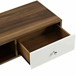Transmit TV Stand for TVs up to 55" Walnut White - Modway -Cheap TV Stands Store unnamed file 6933