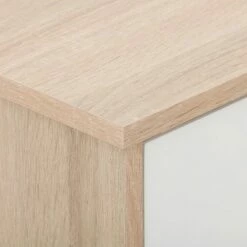 Hollywood TV Stand for TVs up to 85" with Doors White/Brown Wood Grain - CorLiving -Cheap TV Stands Store unnamed file 6953