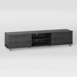 Hollywood TV Stand for TVs up to 85" with Doors Dark Gray Wood Grain - CorLiving -Cheap TV Stands Store unnamed file 6960