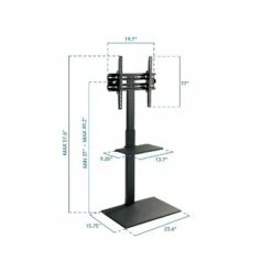 Mount-It! Metal Height-Adjustable TV Stand with Shelf Black Screens up to 55" (MI-1877) 15 Mount-It! Metal Height-Adjustable TV Stand with Shelf Black Screens up to 55" (MI-1877) -Cheap TV Stands Store unnamed file 7104