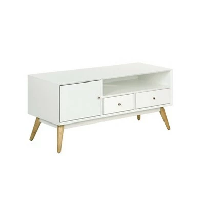 Lilou TV Stand for TVs up to 53" French White - Adore Decor 5 Lilou TV Stand for TVs up to 53" French White - Adore Decor - Image 3