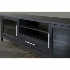 Espresso Finished 1 Drawer TV Stand for TVs up to 70" Dark Brown - Baxton Studio