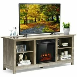 Costway 58'' 2-Tier Fireplace TV Stand W/18'' 1400W Electric Fireplace 65'' 25 Costway 58'' 2-Tier Fireplace TV Stand W/18'' 1400W Electric Fireplace 65'' -Cheap TV Stands Store unnamed file 719