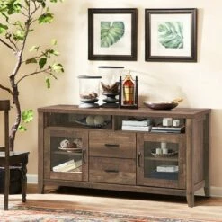 Costway TV Stand Tall Entertainment Center Hold up to 58'' TV w/ Glass Storage & Drawers 13 Costway TV Stand Tall Entertainment Center Hold up to 58'' TV w/ Glass Storage & Drawers -Cheap TV Stands Store unnamed file 7285