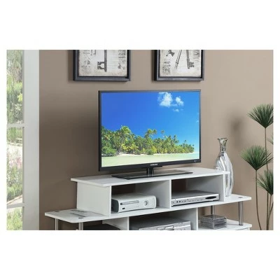 Large Monitor Riser TV Stand for TVs up to 55" White - Breighton Home 4 Large Monitor Riser TV Stand for TVs up to 55" White - Breighton Home - Image 2