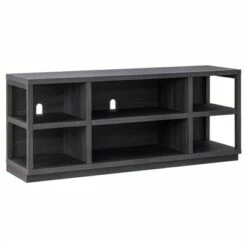 Henn& Hart 58 in. Charcoal Gray MDF TV Stand - Henn&Hart
