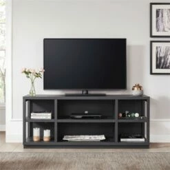 Henn& Hart 58 in. Charcoal Gray MDF TV Stand - Henn&Hart -Cheap TV Stands Store unnamed file 7340