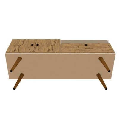 Tribeca TV Stand for TVs up to 50" - Manhattan Comfort White/green 6 Tribeca TV Stand for TVs up to 50" - Manhattan Comfort White/green - Image 4