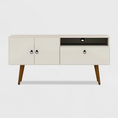 Tribeca TV Stand for TVs up to 50" - Manhattan Comfort White/green 9 Tribeca TV Stand for TVs up to 50" - Manhattan Comfort White/green - Image 7