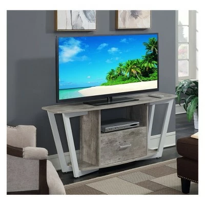 Graystone TV Stand for TVs up to 60" Faux Birch/White - Breighton Home 3 Graystone TV Stand for TVs up to 60" Faux Birch/White - Breighton Home