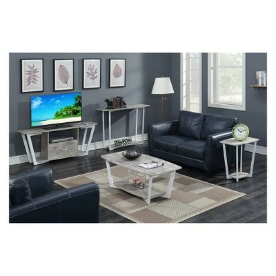 Graystone TV Stand for TVs up to 60" Faux Birch/White - Breighton Home 5 Graystone TV Stand for TVs up to 60" Faux Birch/White - Breighton Home - Image 3