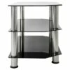 AVF Glass Shelves TV Stand for TVs up to 37" - Silver/Black