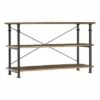 Homelegance Factory Collection Rustic Modern Wood Metal Sofa Table TV Stand Storage Shelf Console Unit Entertainment Center Stand, Black -Cheap TV Stands Store unnamed file 7585