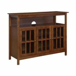 Big Sur Deluxe Storage Cabinets and Shelf TV Stand for TVs up to 48" - Breighton Home Dark Walnut -Cheap TV Stands Store unnamed file 7632
