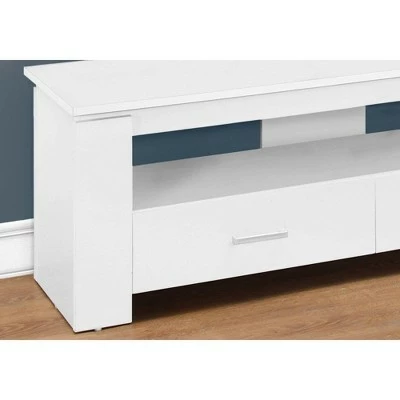 2 Drawers TV Stand for TVs up to 47" - EveryRoom White 4 2 Drawers TV Stand for TVs up to 47" - EveryRoom White - Image 2