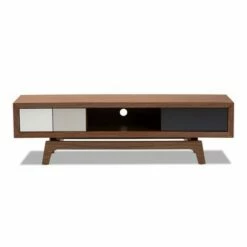 3 Drawer Svante Wood TV Stand for TVs up to 60" Brown - Baxton Studio -Cheap TV Stands Store unnamed file 7698