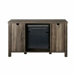 Rustic Farmhouse Fireplace TV Stand for TVs up to 55" - Saracina Home Rustic Oak -Cheap TV Stands Store unnamed file 771