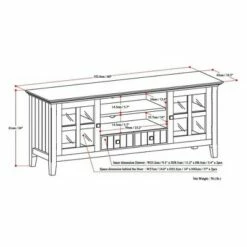 60" Normandy TV Media Stand - Wyndenhall Black -Cheap TV Stands Store unnamed file 7719