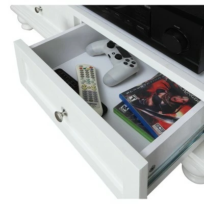 Tahoe Highboy TV Stand for TVs up to 42" White - Breighton Home 3 Tahoe Highboy TV Stand for TVs up to 42" White - Breighton Home