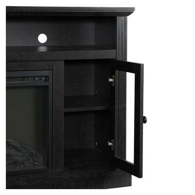 Pinnacle Point Fireplace TV Console - Room & Joy Espresso 7 Pinnacle Point Fireplace TV Console - Room & Joy Espresso - Image 5