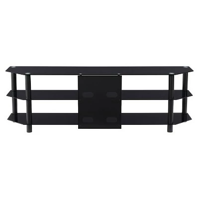 Travers Open Shelves TV Stand for TVs up to 82" Black - CorLiving 10 Travers Open Shelves TV Stand for TVs up to 82" Black - CorLiving - Image 8