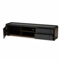 2 Drawer Rikke Two-Tone Wood TV Stand for TVs up to 65" Brown - Baxton Studio -Cheap TV Stands Store unnamed file 7837