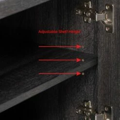 Hollywood Cabinet with Doors TV Stand for TVs up to 80" Dark Gray - CorLiving 18 Hollywood Cabinet with Doors TV Stand for TVs up to 80" Dark Gray - CorLiving -Cheap TV Stands Store unnamed file 7848