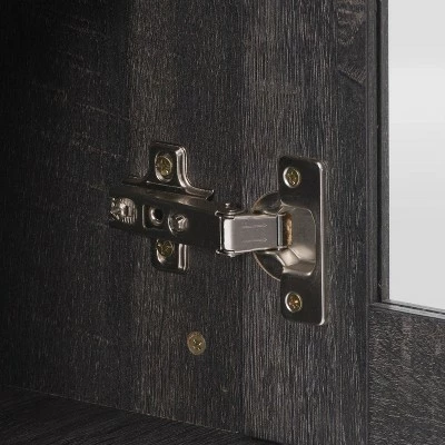 Hollywood Cabinet with Doors TV Stand for TVs up to 80" Dark Gray - CorLiving 10 Hollywood Cabinet with Doors TV Stand for TVs up to 80" Dark Gray - CorLiving - Image 8