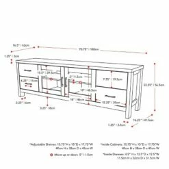 Hollywood Cabinet with Doors TV Stand for TVs up to 80" Dark Gray - CorLiving 21 Hollywood Cabinet with Doors TV Stand for TVs up to 80" Dark Gray - CorLiving -Cheap TV Stands Store unnamed file 7851