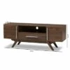 Ashfield Midcentury Modern Walnut Finished Wood TV Stand for TVs up to 55"Brown - Baxton Studio -Cheap TV Stands Store unnamed file 7900