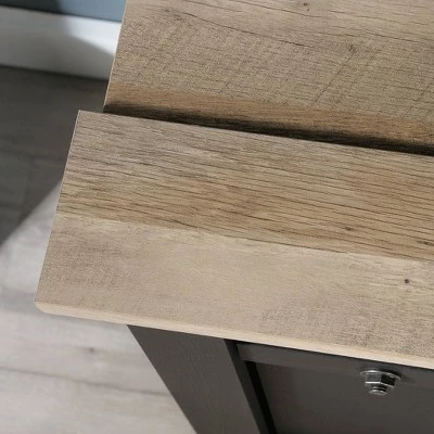 Farmhouse TV Stand for TVs up to 70" with Oak Accent Raven Oak - Sauder 5 Farmhouse TV Stand for TVs up to 70" with Oak Accent Raven Oak - Sauder - Image 3