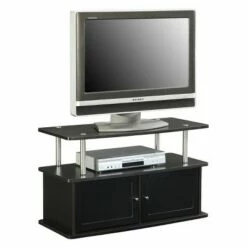 2 Cabinet TV Stand for TVs up to 36" Espresso - Breighton Home