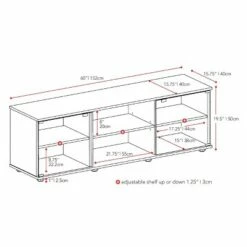 Flat Panel TV Stand for TVs up to 64" - CorLiving Ravenwood Black -Cheap TV Stands Store unnamed file 7941