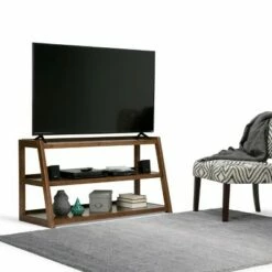 Hawkins Solid Wood TV Stand for TVs up to 52" - WyndenHall Distressed Gray