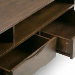 Pearson Solid Hardwood TV Stand for TVs up to 65" - WyndenHall Teak Brown -Cheap TV Stands Store unnamed file 7983