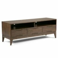 Pearson Solid Hardwood TV Stand for TVs up to 65" - WyndenHall Teak Brown -Cheap TV Stands Store unnamed file 7988