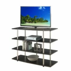 XL Highboy TV Stand for TVs up to 42" Espresso - Breighton Home