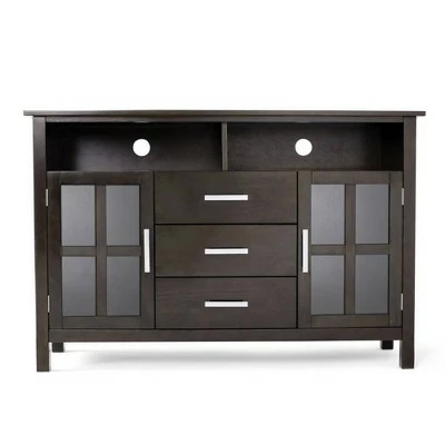 Waterloo Tall TV Stand for TVs up to 55" Hickory Brown - WyndenHall 9 Waterloo Tall TV Stand for TVs up to 55" Hickory Brown - WyndenHall - Image 7