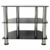 AVF Glass Shelves TV Stand for TVs up to 32" - Silver/Black