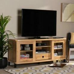 Walda Wood 1 Drawer TV Stand for TVs up to 55" Oak Brown/Black - Baxton Studio 14 Walda Wood 1 Drawer TV Stand for TVs up to 55" Oak Brown/Black - Baxton Studio -Cheap TV Stands Store unnamed file 8046