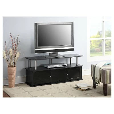 3 Cabinets TV Stand for TVs up to 50" Espresso - Breighton Home 4 3 Cabinets TV Stand for TVs up to 50" Espresso - Breighton Home - Image 2