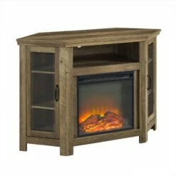 Glass Door Electric Fireplace Corner TV Stand for TVs up to 50" - Saracina Home Black 33 Glass Door Electric Fireplace Corner TV Stand for TVs up to 50" - Saracina Home Black -Cheap TV Stands Store unnamed file 807