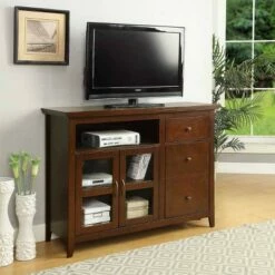 Highlander TV Stand for TVs up to 60" Espresso - Breighton Home