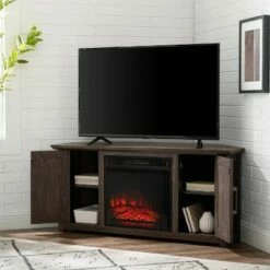 Camden Corner TV Stand for TVs up to 50" with Fireplace - Crosley Frosted Oak -Cheap TV Stands Store unnamed file 816
