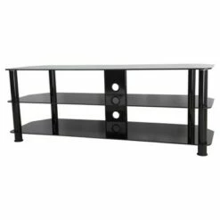 AVF Cable Management and TV Stand for TVs up to 55" - Black