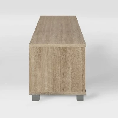 Hollywood TV Stand for TVs up to 85" Brown Wood Grain - CorLiving 6 Hollywood TV Stand for TVs up to 85" Brown Wood Grain - CorLiving - Image 4